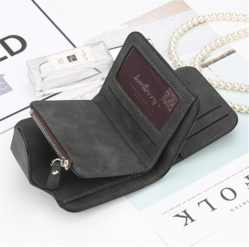 KIKO 2019 New ladies wallet buckle scrub leather purse cute small fresh student wallet
