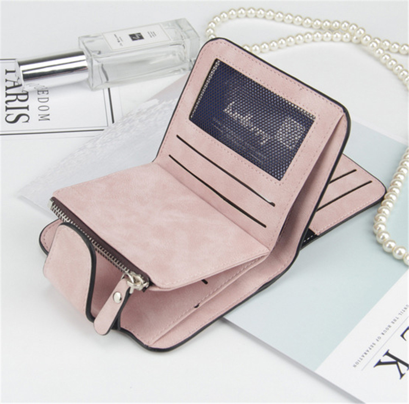 KIKO 2019 New ladies wallet buckle scrub leather purse cute small fresh student wallet