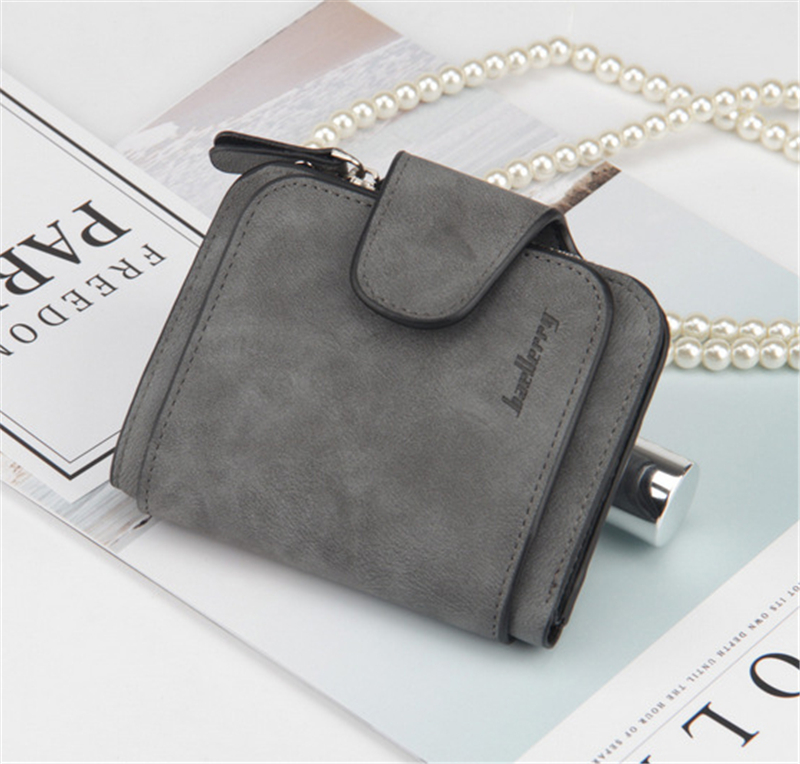 KIKO 2019 New ladies wallet buckle scrub leather purse cute small fresh student wallet