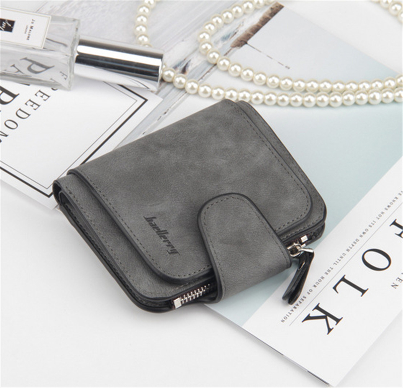 KIKO 2019 New ladies wallet buckle scrub leather purse cute small fresh student wallet