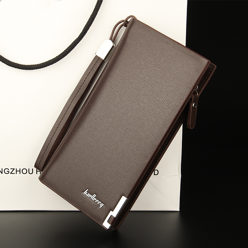 KIKO Men's Long Wallet Multi-function Zipper Clutch Bag Europe and the United States Men's Handbags