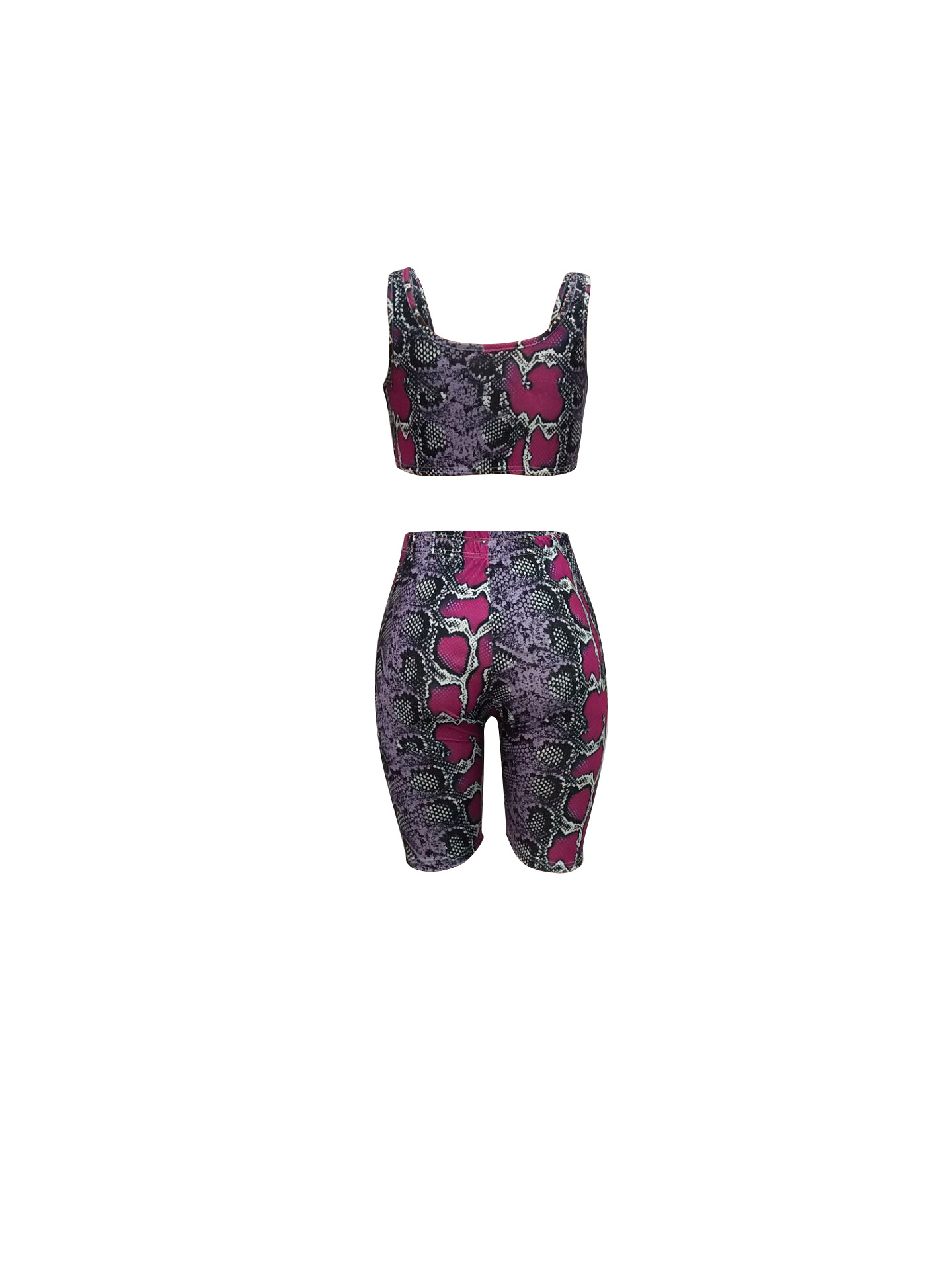 Women 2pcs tank top and pant Suit Sets beach summer sleeveless top short pant