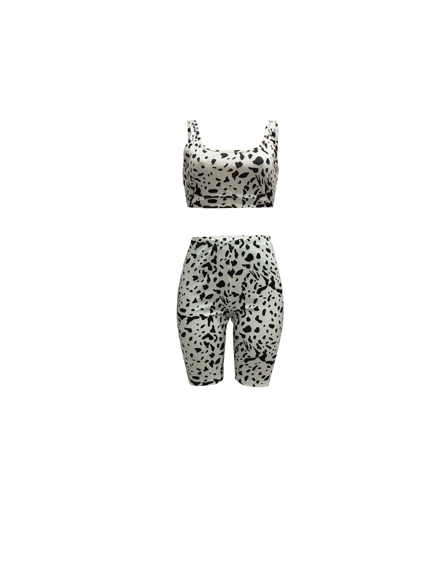 Women 2pcs tank top and pant Suit Sets beach summer sleeveless top short pant