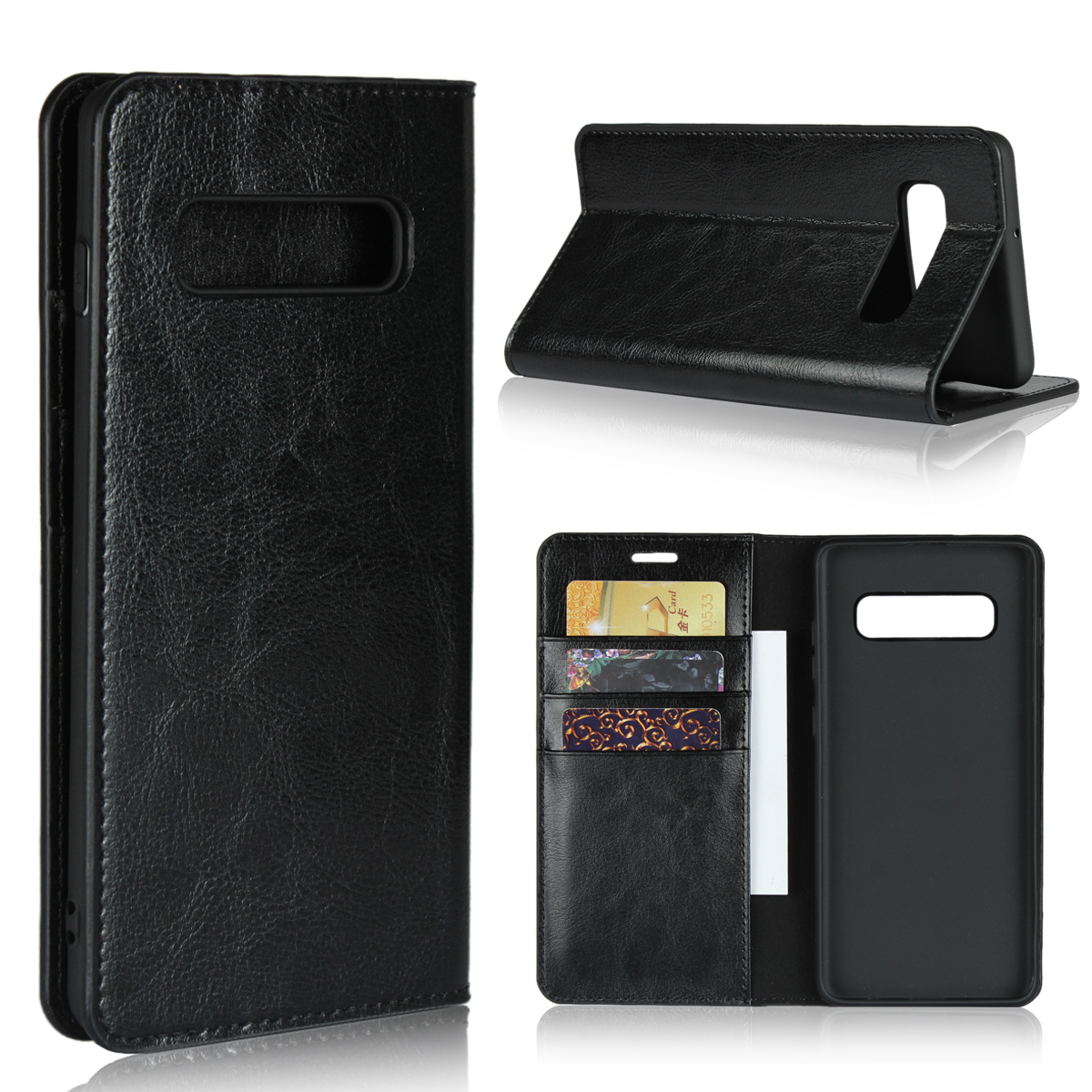 Samsung Galaxy S8 Plus S9 Plus S10 Plus S10e J4 Plus J6 Plus Cover with Flip Wallet Protective Case