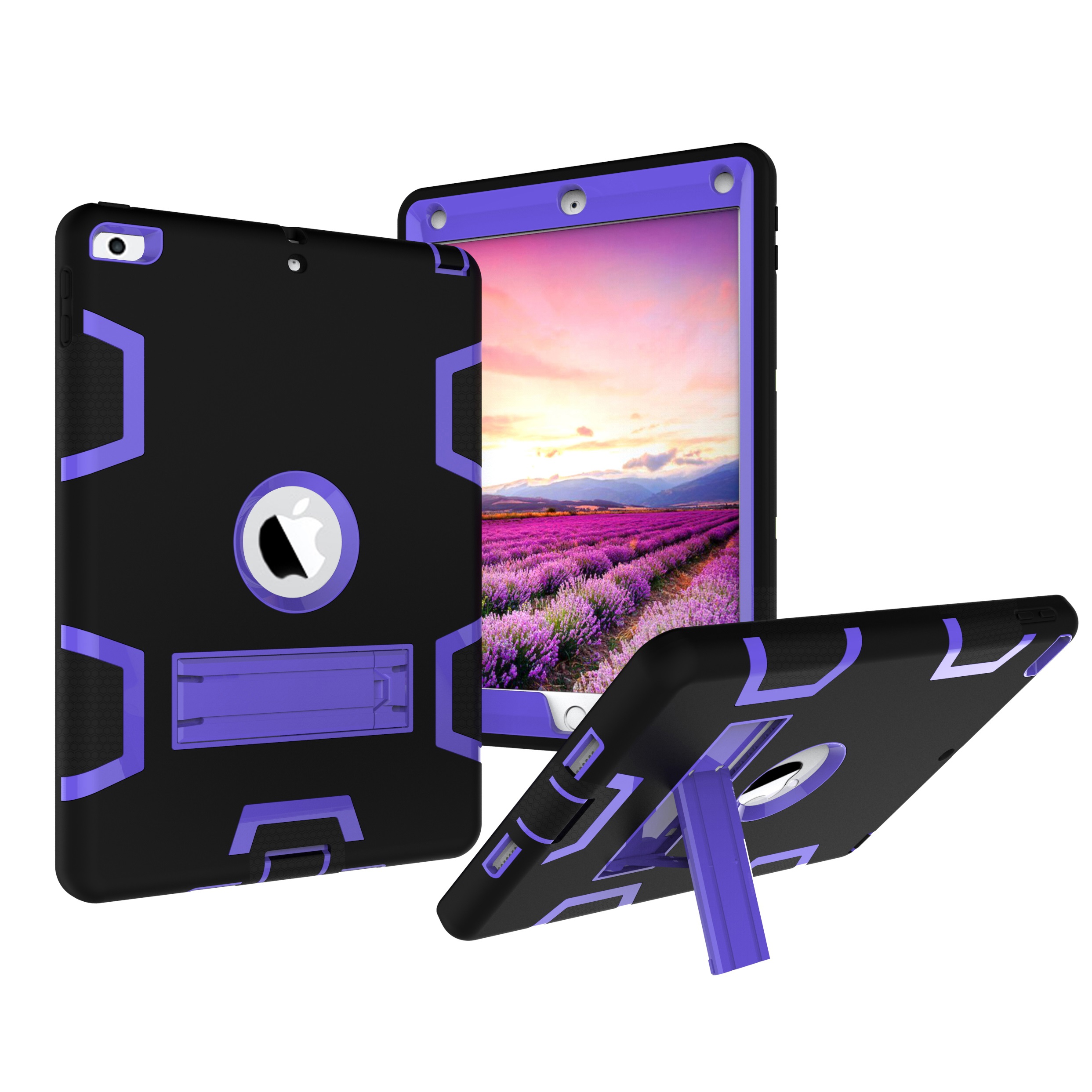 AppIe iPad pro 9.7/iPad 2 3 4/iPad mini 1 2 3 4 shockproof shatter-resistant bracket protector Cover