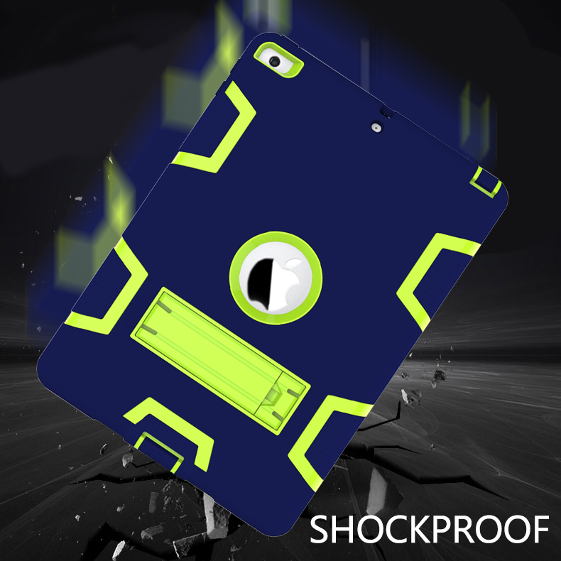AppIe iPad pro 9.7/iPad 2 3 4/iPad mini 1 2 3 4 shockproof shatter-resistant bracket protector Cover