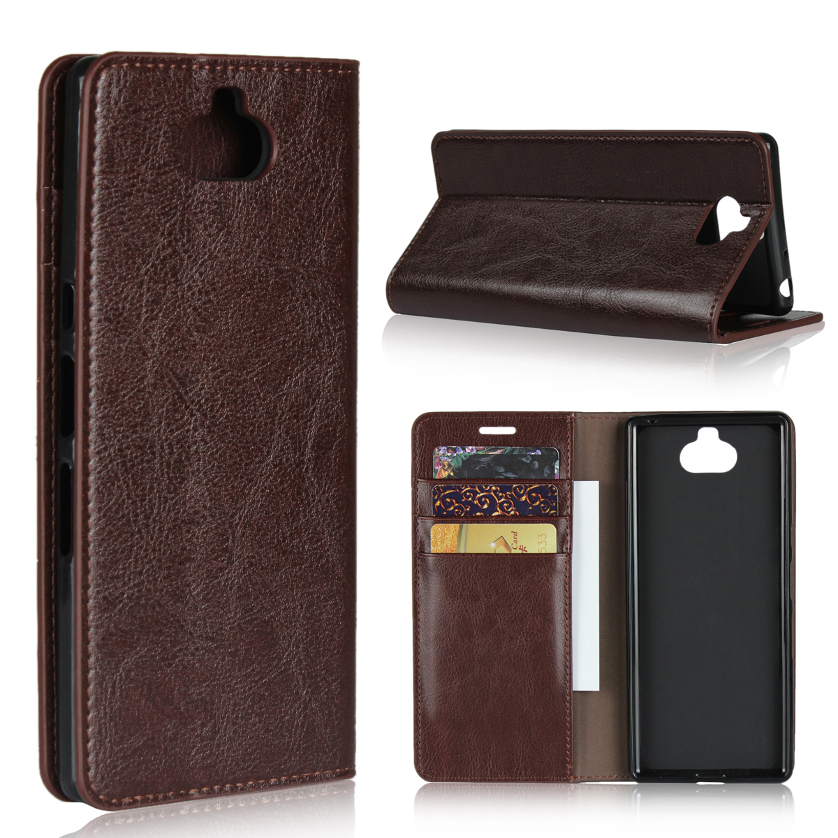 Sony Xperia XA3 XA2 XA1 Ultra/XA1 XA2 Plus Cover Shockproof Protective with Flip Wallet Leather Case