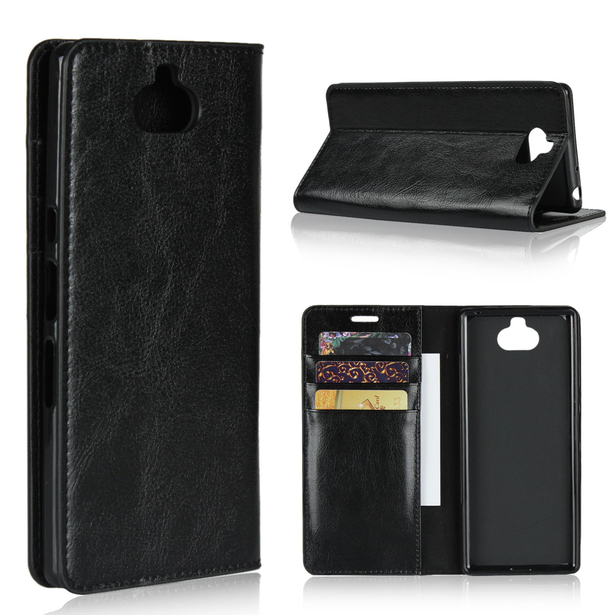 Sony Xperia XA3 XA2 XA1 Ultra/XA1 XA2 Plus Cover Shockproof Protective with Flip Wallet Leather Case