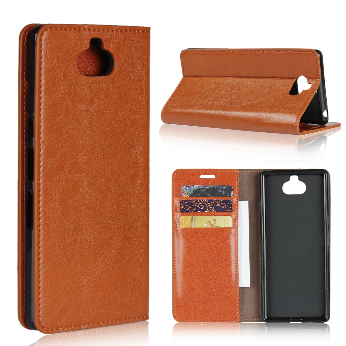 Sony Xperia XA3 XA2 XA1 Ultra/XA1 XA2 Plus Cover Shockproof Protective with Flip Wallet Leather Case