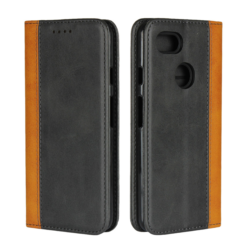Google Pixel 3 XL high-leather [pluggable card] magnetic flip wallet anti-fall protective cover