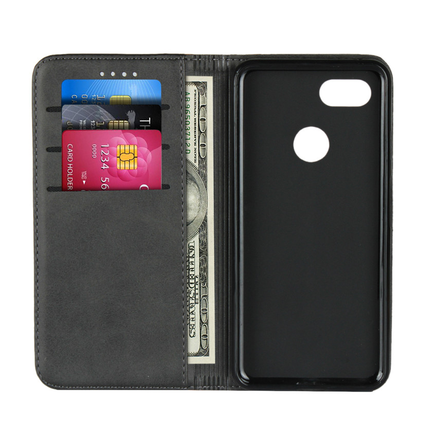 Google Pixel 3 XL high-leather [pluggable card] magnetic flip wallet anti-fall protective cover