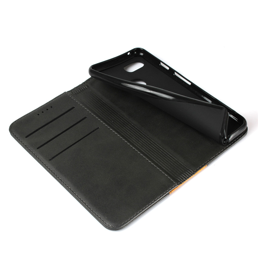 Google Pixel 3 XL high-leather [pluggable card] magnetic flip wallet anti-fall protective cover