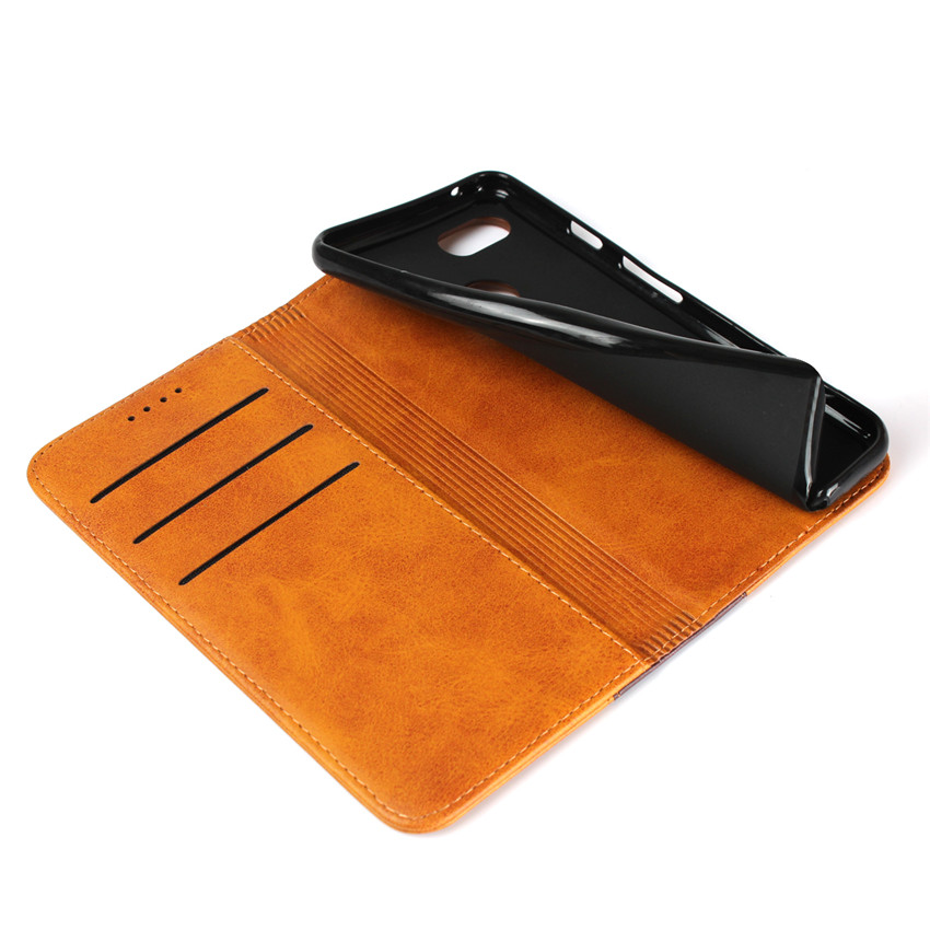 Google Pixel 3 XL high-leather [pluggable card] magnetic flip wallet anti-fall protective cover