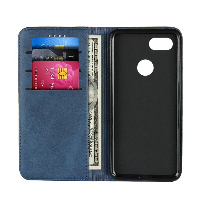 Google Pixel 3 XL high-leather [pluggable card] magnetic flip wallet anti-fall protective cover