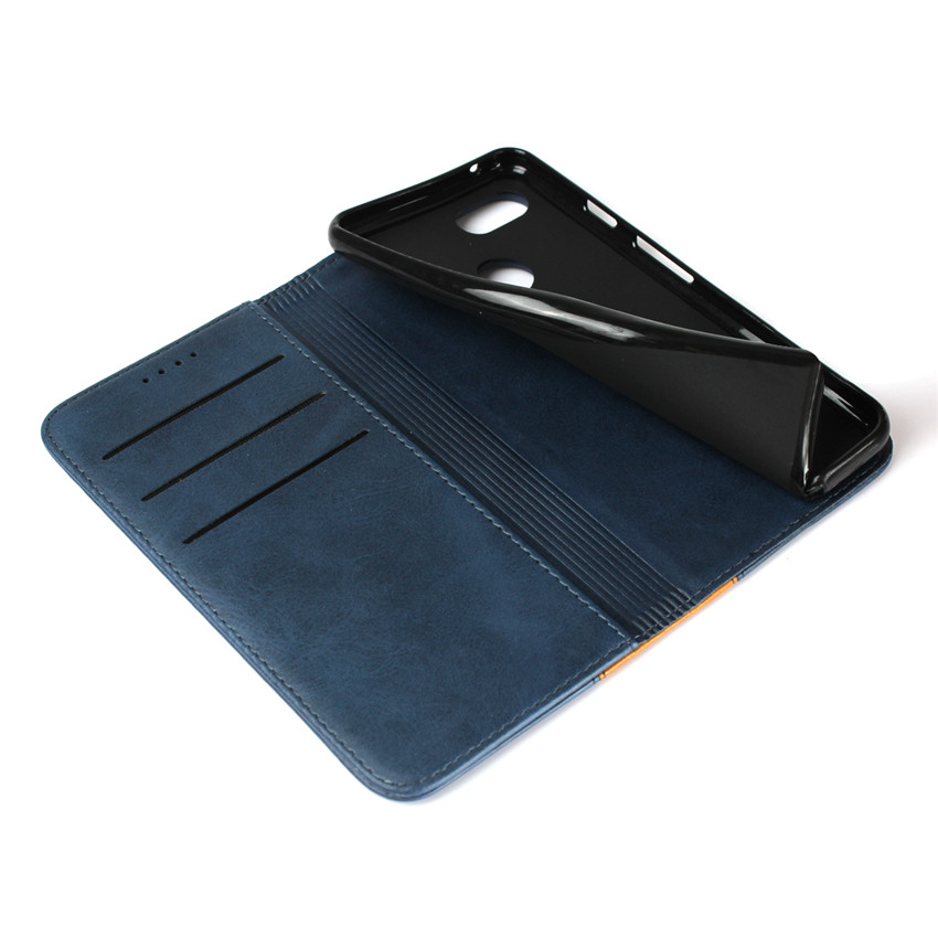 Google Pixel 3 XL high-leather [pluggable card] magnetic flip wallet anti-fall protective cover