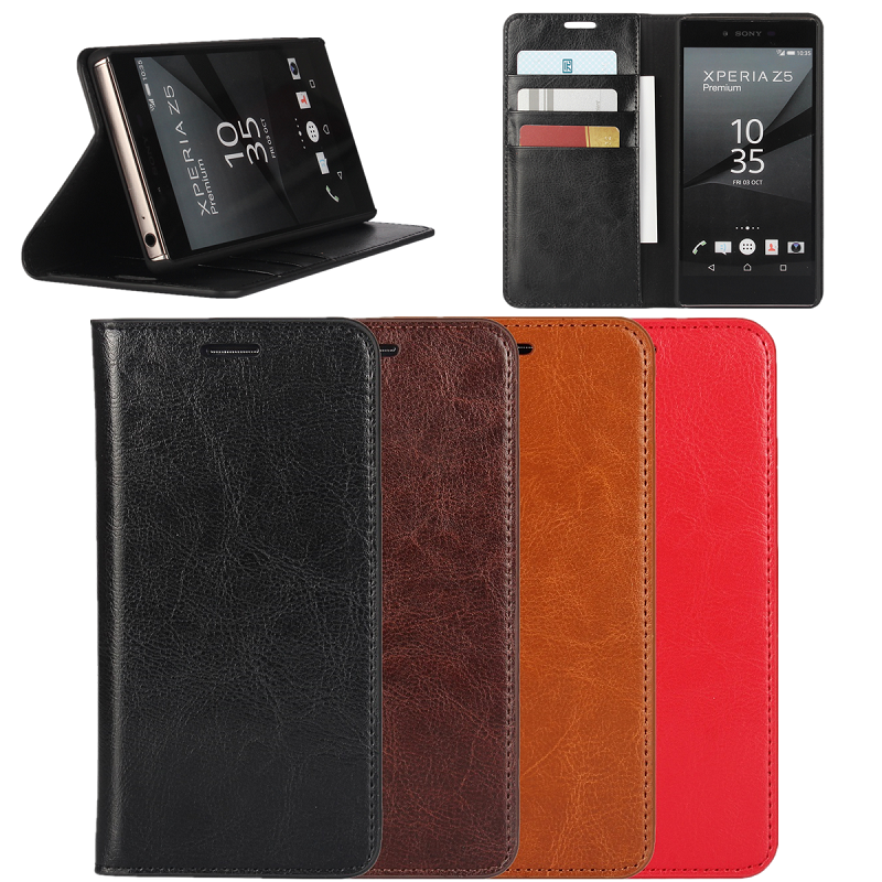 Sony Xperia Z5 /Z3/Z4/XZ2/XZ3/XZ1/XZS/XA Cover Shockproof Protective with Flip Wallet Leather Case