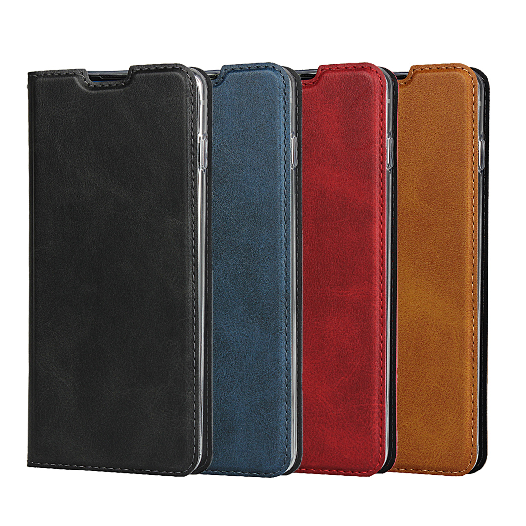 Samsung Galaxy S10 / S10 Plus Magnetic PU Leather Flip Shockproof Card Slot Case Cover