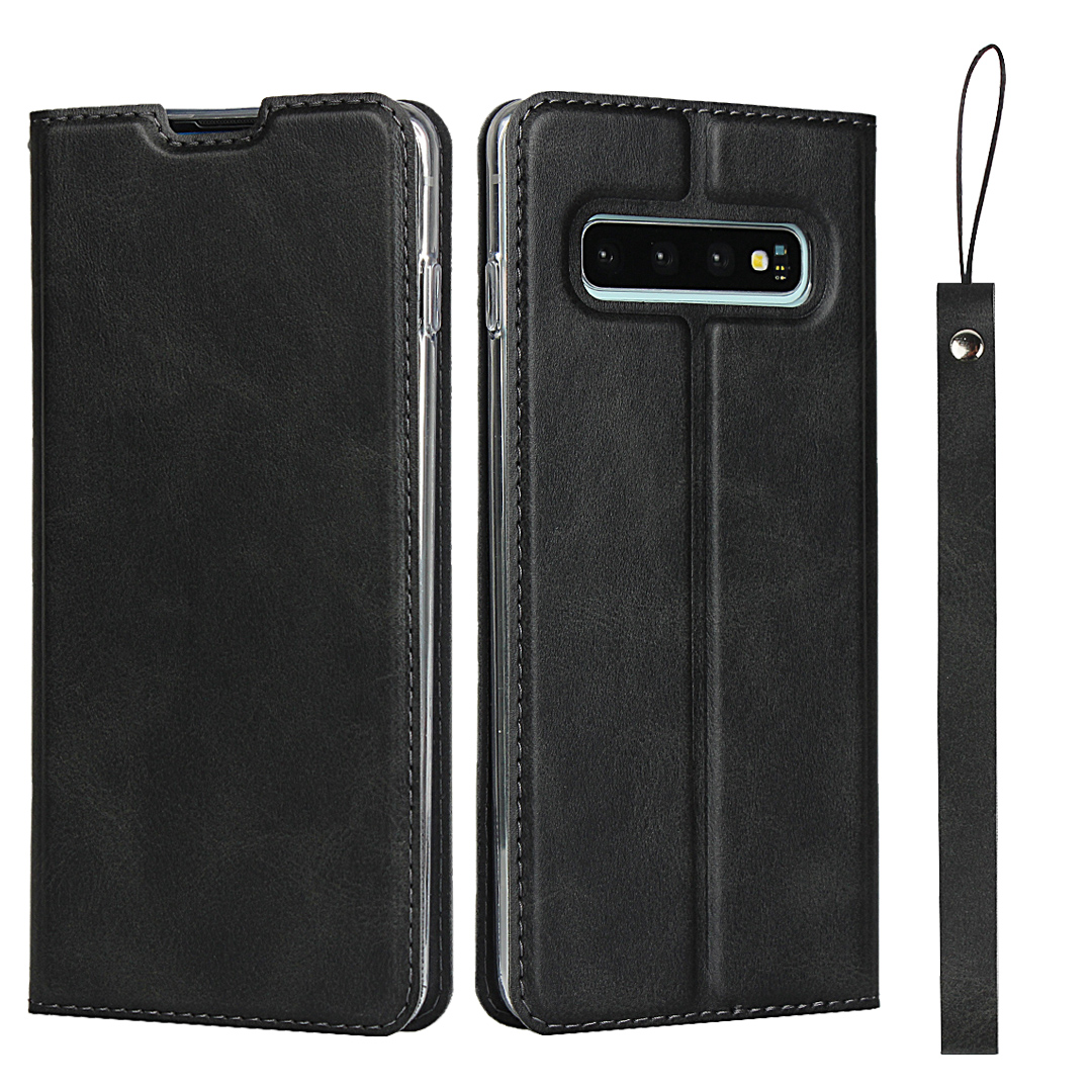 Samsung Galaxy S10 / S10 Plus Magnetic PU Leather Flip Shockproof Card Slot Case Cover
