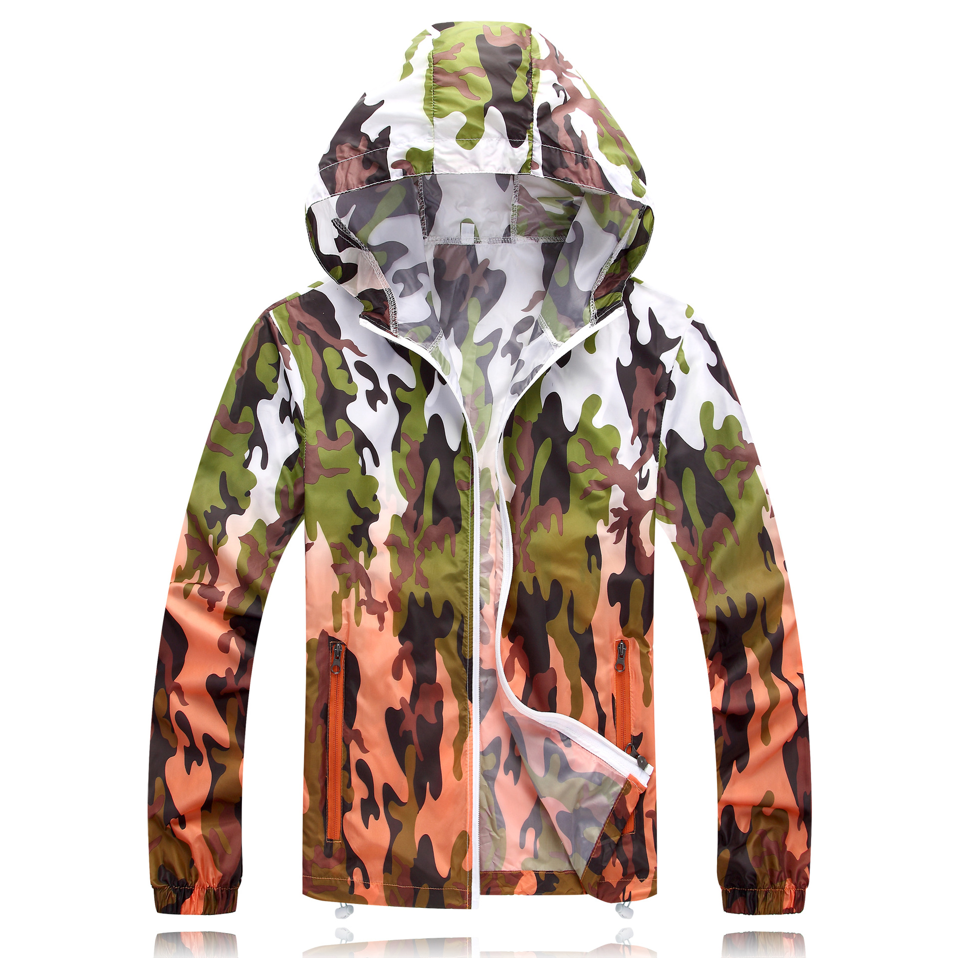 Outdoor skin coat Young men and women super light breathable coat windproof camouflage sportswear jacket lovers sunscreen clothes