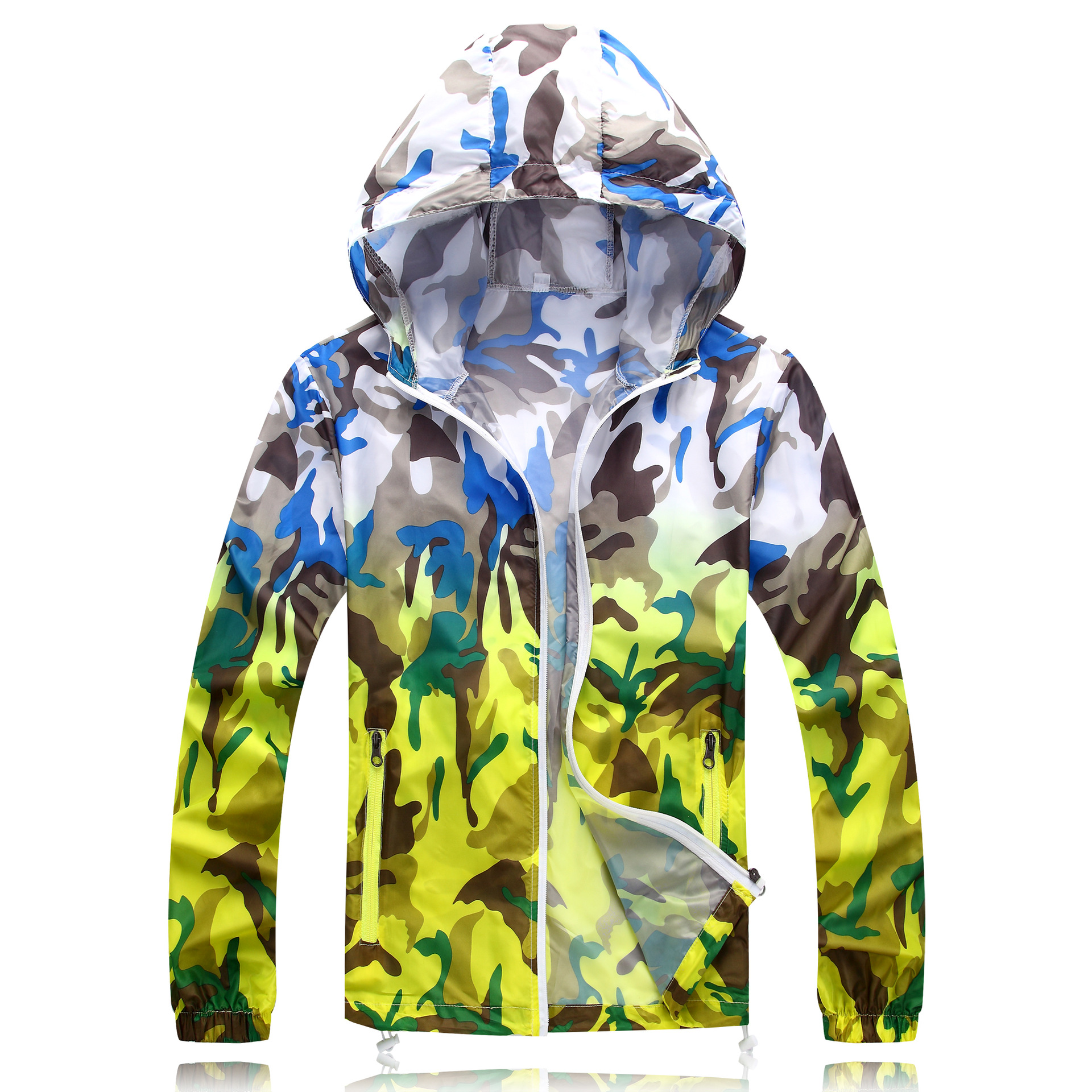 Outdoor skin coat Young men and women super light breathable coat windproof camouflage sportswear jacket lovers sunscreen clothes