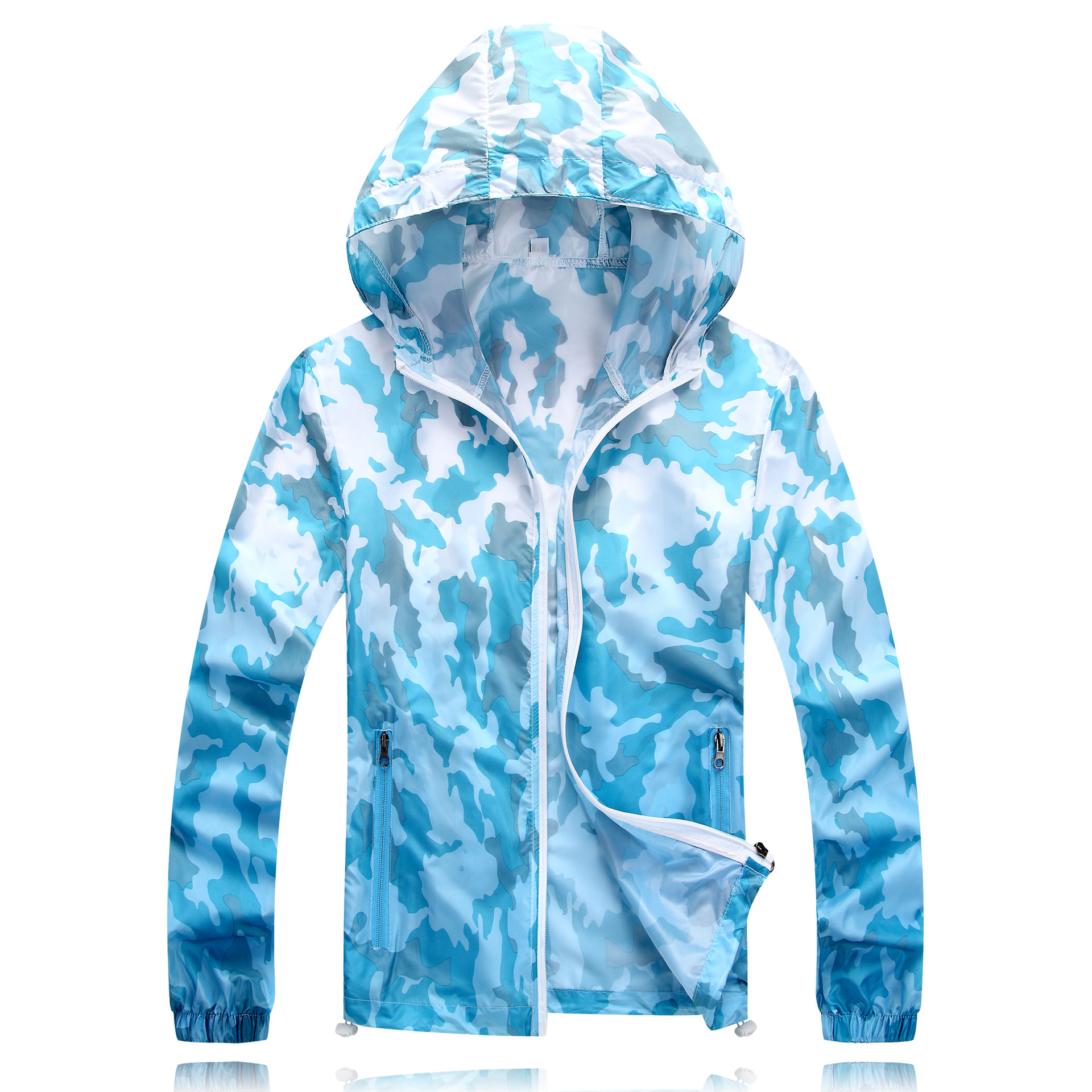Outdoor skin coat Young men and women super light breathable coat windproof camouflage sportswear jacket lovers sunscreen clothes