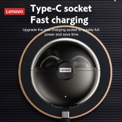 Lenovo LP80 Wireless Bluetooth Earphones Sports Wireless Half In Ear Music Earphones High end Long Range High Quality Sound Quality