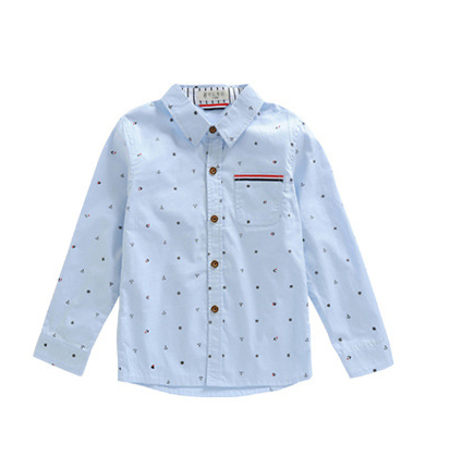 Shirt For Boys Long Sleeve School Boys Blouses Children Clothes  Kids Cotton Tops 4-14 Yrs