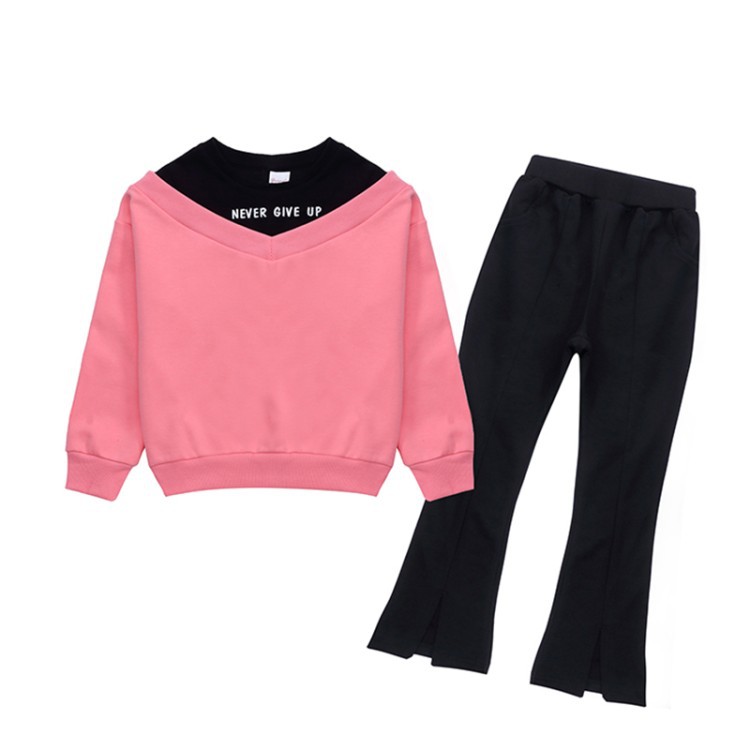 Midodo Kids Clothing Sets For Girls Sports Sets Sweatshirt + Trousers 2pcs Kids Fashion Clothes
