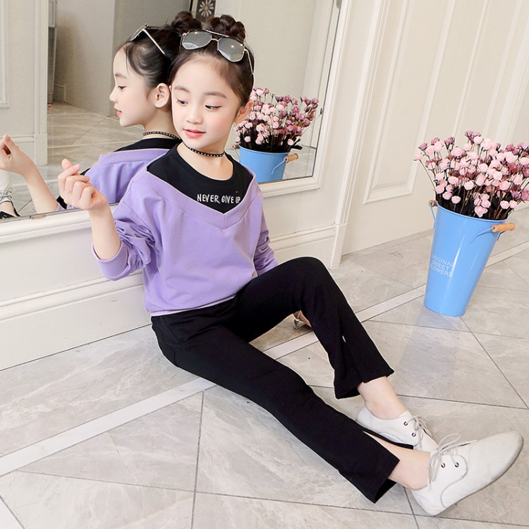 Midodo Kids Clothing Sets For Girls Sports Sets Sweatshirt + Trousers 2pcs Kids Fashion Clothes