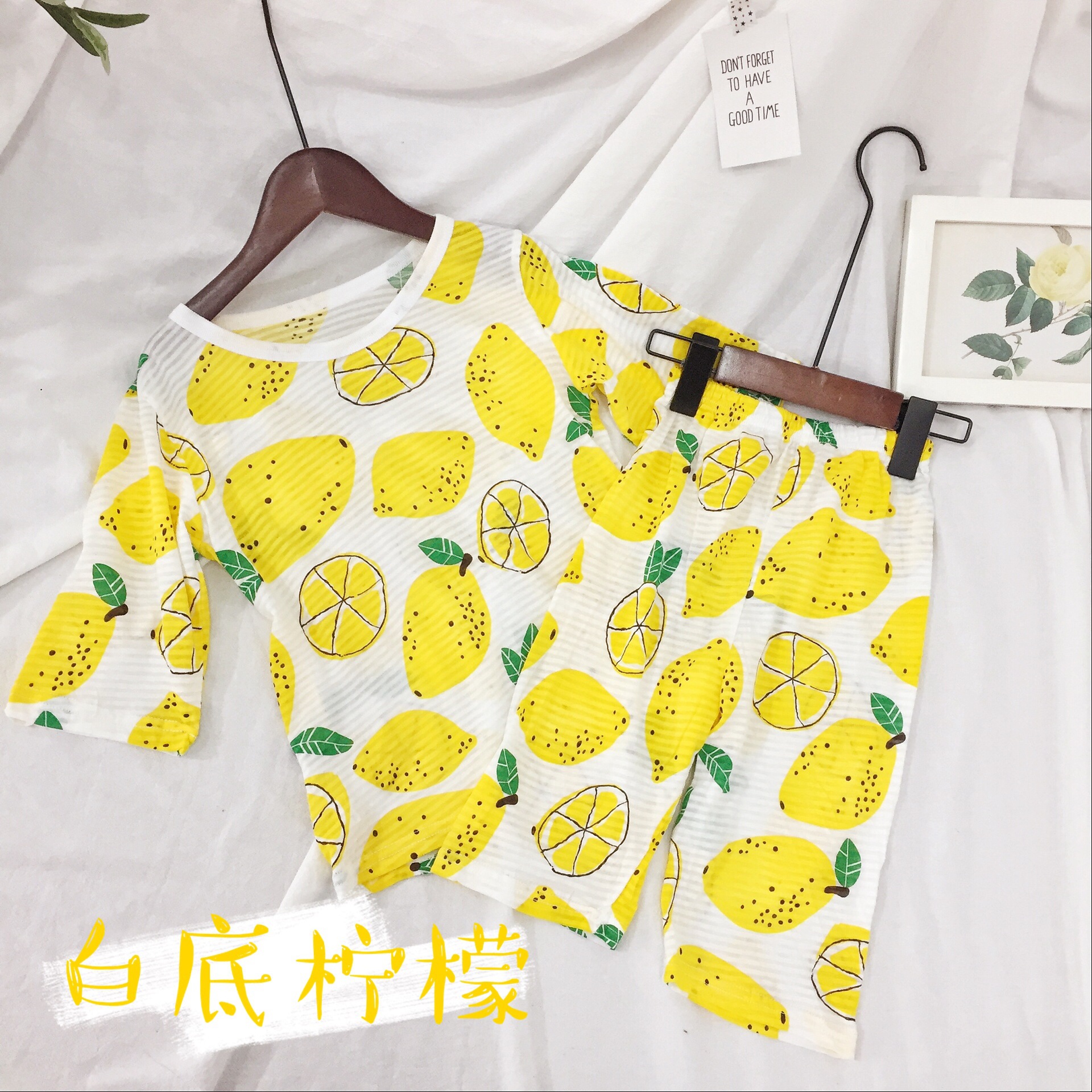 Summer Children Pajamas Short Sleeve Cartoon Cotton  Kids Clothes Tops+ Pants 2Pcs Suit Sleepwear