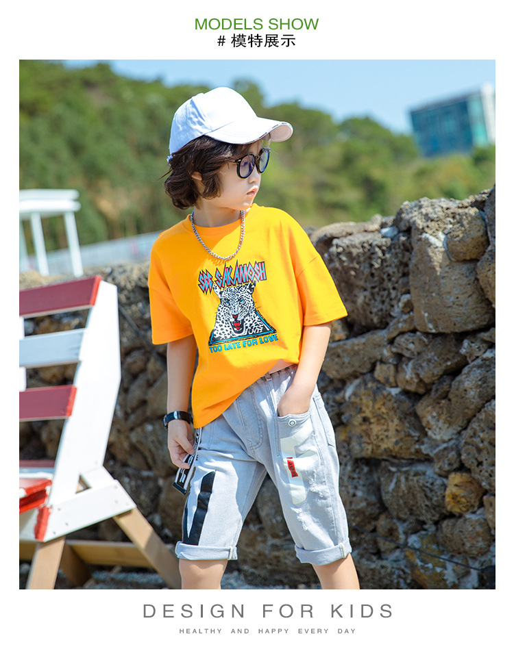 Kids T-Shirts Boy Girl Short Sleeve Tees Baby Girl Tops O-Neck Cartoon Casual Girl T Shirts Summer