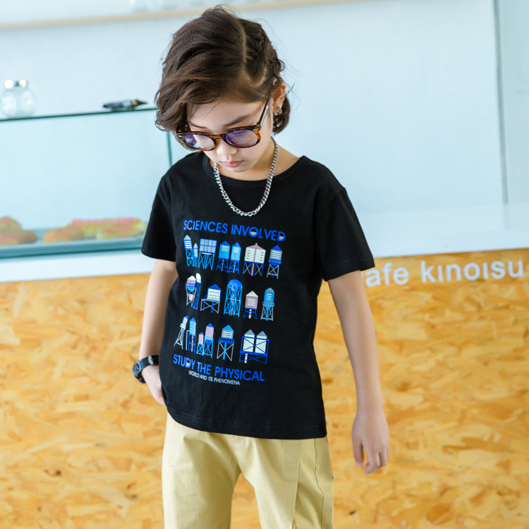 Kids T-Shirts Boy Girl Short Sleeve Tees Baby Girl Tops O-Neck Cartoon Casual Girl T Shirts Summer