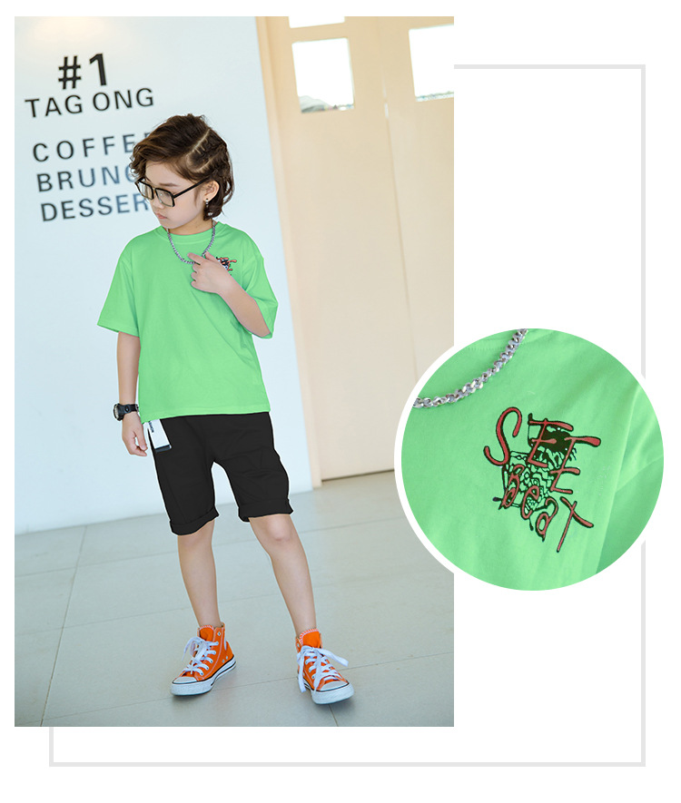 Kids T-Shirts Boy Girl Short Sleeve Tees Baby Girl Tops O-Neck Cartoon Casual Girl T Shirts Summer