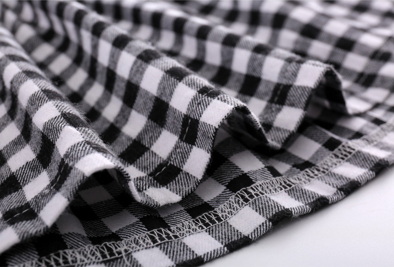 Midodo Girls long sleeved dress for children Clothing Korean plaid doll dress bow knot children's dress 2-12 Years 220002