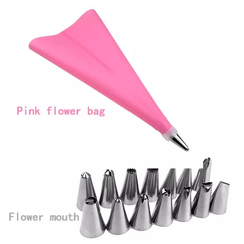 Stainless Steel  Cookie Decoration Assortment Flower Decor Cake Bake-ware Decoration 16pcs/set