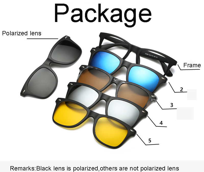 Magnet Sunglasses Clip Mirrored Clip on Sunglasses clip on glasses Men Polarized Clip Custom