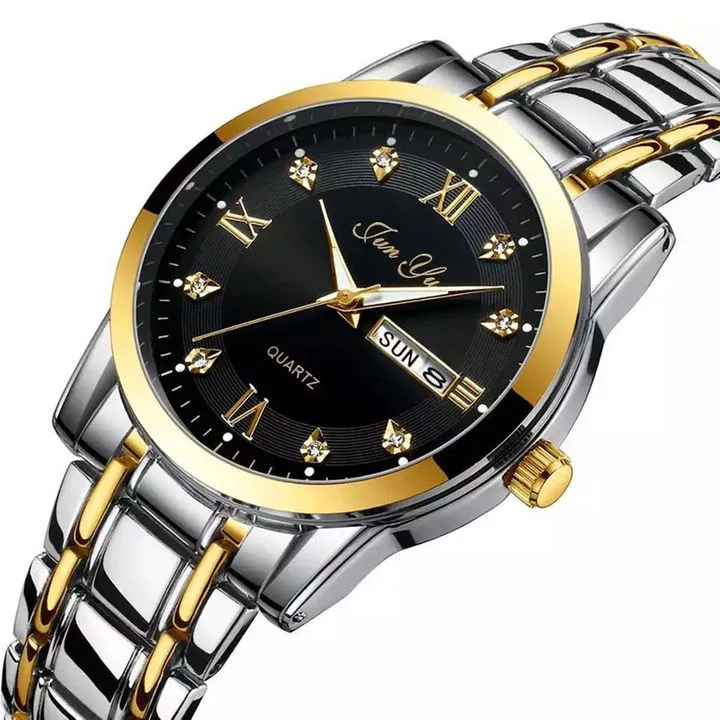 Men Watch Top Brand Luxury Automatic Quartz Watches Man Steel Business Waterproof Sport Clock