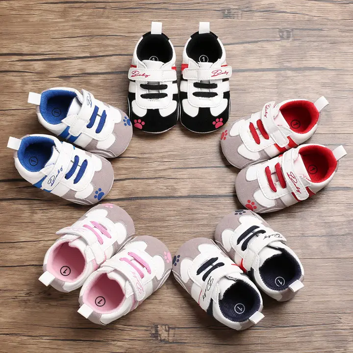 Baby shoes 0-12 months old baby shoes Anti-slip Velcro soles for baby toddlersToddler shoes