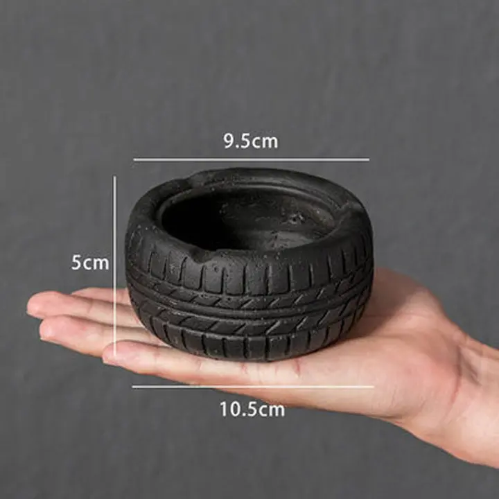 Cylinder tire ashtray  Creative personality ashtray Tidal wheel model    Furnishing articles