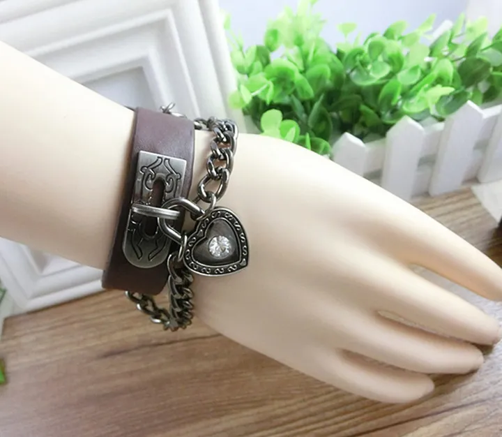 Bracelets Creative chain Love alloy bracelet The punk Hand catenary Men and women Hot style