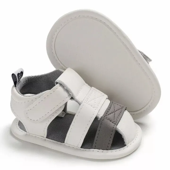 2022 Baby Summer Shoes Newborn Infant Baby Girl Boy Kids Crib Shoes Soft Sole Solid Hook Causal Anti Slip First Walkers 0-18M