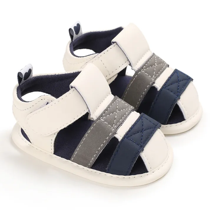 2022 Baby Summer Shoes Newborn Infant Baby Girl Boy Kids Crib Shoes Soft Sole Solid Hook Causal Anti Slip First Walkers 0-18M