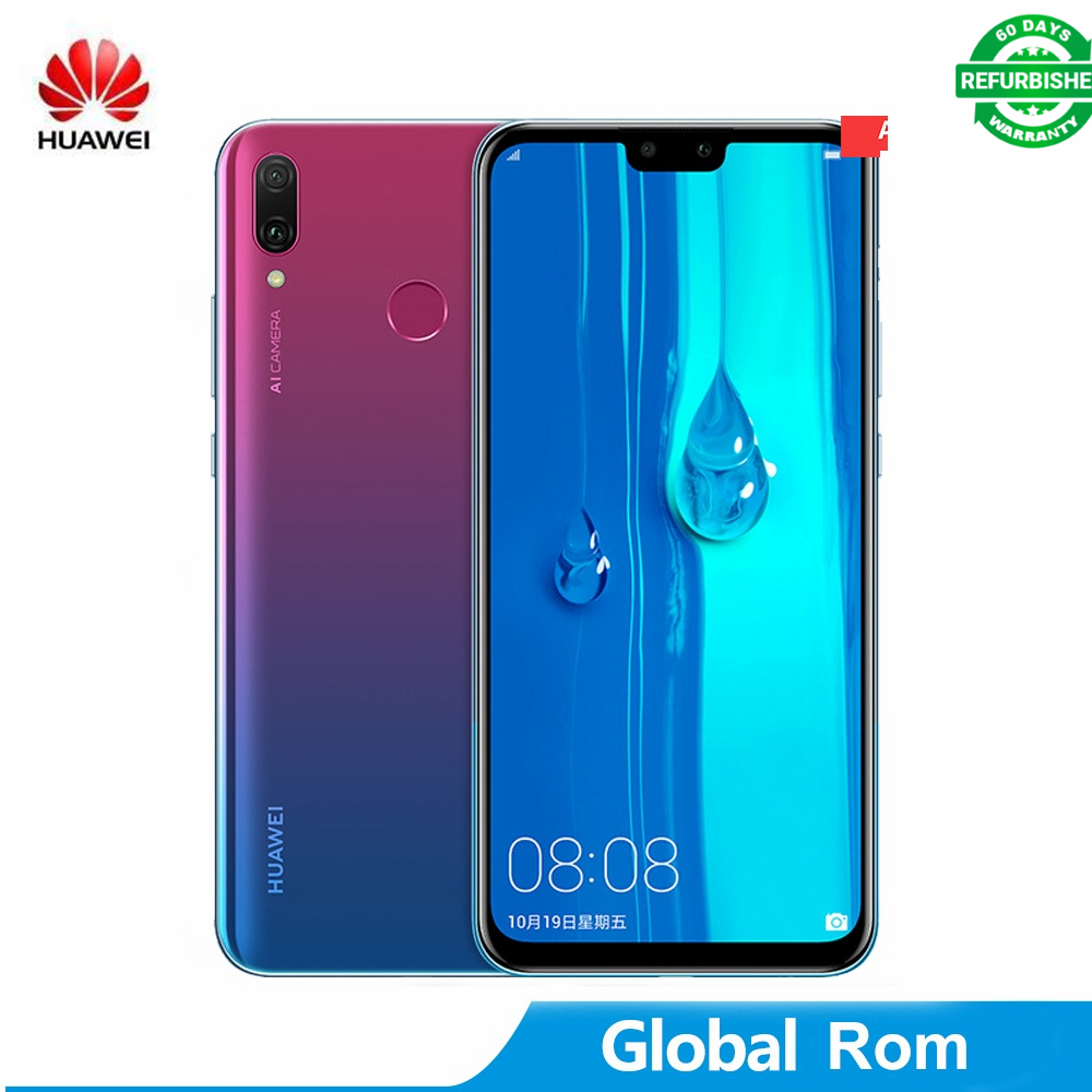 Refurbished Huawei Y9 (2019) - 6.5" - 4GB+64GB/128GB - 16MP+13MP 4 Cameras, 4G (Dual SIM) 4000mah