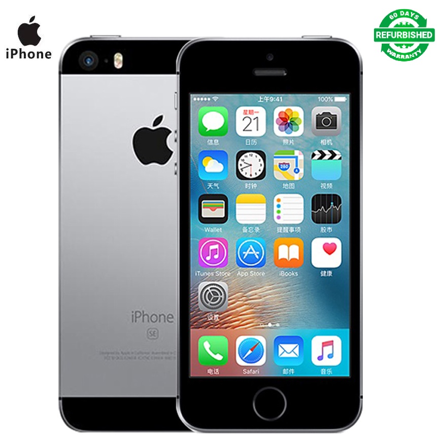 Refurbished Apple iPhone SE 2GB+64GB 12MP+2MP IOS Unlocked without Fingerprint 4.0'' Smartphone