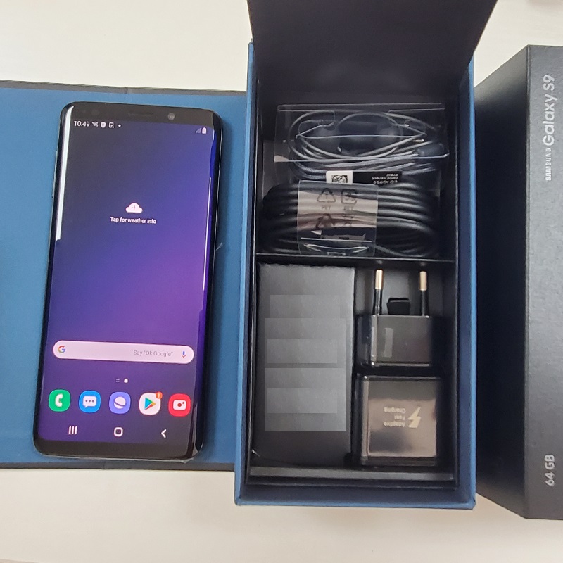 Refurbished Samsung Galaxy S9 plus 64GB ROM+6GB RAM 12+8MP smartphone s9+ screen with one line