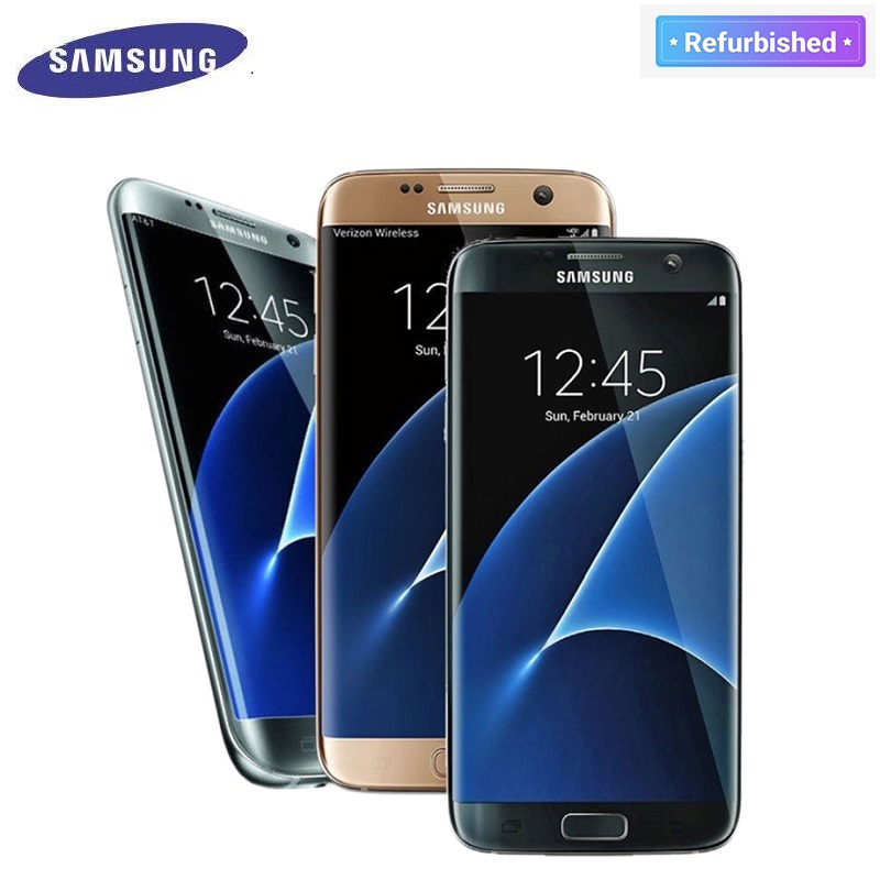 Refurbished Samsung Galaxy S7 Edge Smartphone 5.5 inch 4GB+32GB dual SIM 12MP 4G Smart phone