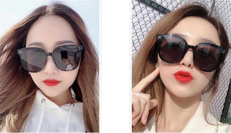 Sunglasses girl anti-UV sunglasses women star street shooting polarized ins super fire glasses