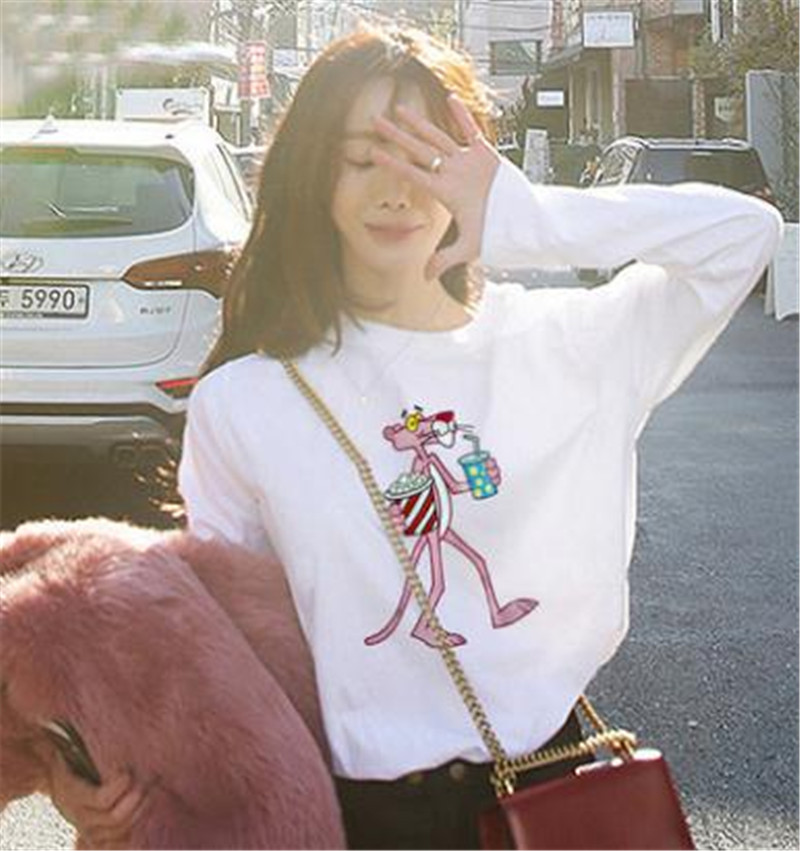 Women's Clothes 2019 new white long-sleeved t-shirt clothes loose wild student small shirt tide