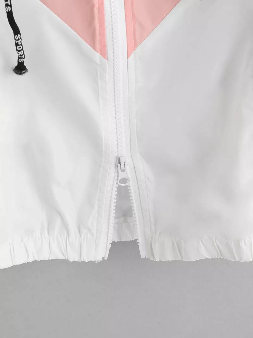 Women's Clothes Windbreaker Jacket Female Multicolor Patchwork Hooded Jacket Basic Jackets  Coats