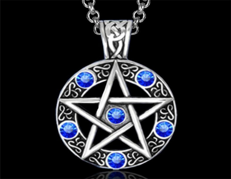 Europe and the United States five-pointed star necklace men and women pendant jewelry